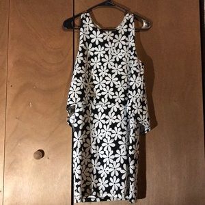 Black and white tank top dress